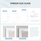 Black Mirror for Bathroom, Rectangle Rustic 30 x 36 inch Vanity Mirror for Wall - Image 8