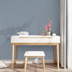 Grey Blue Grasscloth Peel and Stick Wallpaper 15.74" x 196.85" Textured Neutral - Image 4