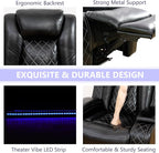 Power Leather Recliner Sofa Chair, Living Room Furniture Sets, Breathing - Image 6