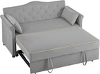 hansones 65'' 3-in-1 Folding Sofa Bed – Queen Size Pullout, Modern Chenille - Image 6