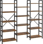 SUPERJARE Triple Bookshelf, Bookcase by SUPERJARE