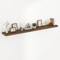 Acovy 72 Inch Floating Shelves, 3D Textured Wood Grain, Wooden Shelves by Acovy
