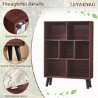 LEYAOYAO 7 Cube Bookshelf 3-Tier Bookcase - Image 5