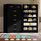 FJTJBSI 47.3" Tall Dresser for Bedroom Chests of Drawers - Image 6