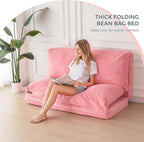 MAXYOYO Folding Sofa Bed, Extra Thick and Long Floor Sofa Convertible Sleeper - Image 8