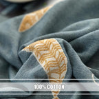 LUTBM Boho Throw Blanket for Bed 100% Cotton Ultra Soft Rustic Quilt Summer - Image 7