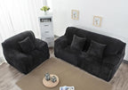 vctops 1-Piece Velvet Plush Stretch Chair Sofa Slipcover Soft Fuzzy Fluffy - Image 3