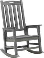 Psilvam Outdoor Rocking Chair, Poly Lumber Oversized Rocking Chair by PsilvamGardenFurniture