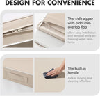 MIULEE Beige Outdoor Seat Cushion 22x22 Inch Waterproof & 3 Year Fade Resistant - Image 7