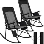 Romswi 2 Pack High Back Portable Rocking Chair by Romswi