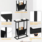 Yusong Narrow Side Table for Small Spaces, Small End Table - Image 6