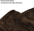 Super Stretch 40x40x15 inch Square Ottoman Cover- Soft Form Fit Ottoman Cover - Image 6