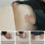 EASE MOOSE 70.6" Velvet Loveseat Sofa, Soft Deep Seat Couches - Image 7