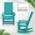 GREENVINES Outdoor Rocking Chair Set | 3-Piece | 2 Rocking Chairs - Image 3