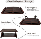 Japanese Low Floor Table Folding Coffee Tables - Image 5