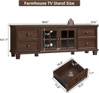 SAVOR LIFE Farmhouse TV Stands for Living Room, Wood TV Console - Image 2