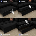 Belffin Modular Sectional Sleeper Sofa - Image 7