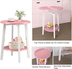 sthmec Side Table Set of 2, Small Round End Table - Image 5