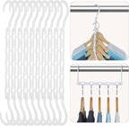 HOUSE DAY Closet Organizers and Storage, 16 Pack, Space Saving Hangers White by HOUSEDAY