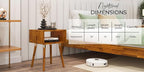 Bme Dinkee Solid Wood Nightstand, Fully Assembled, Without Drawer - Image 6