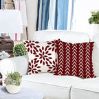 YCOLL Christmas Pillow Covers 18x18 Set of 4, Modern Sofa Throw Pillow Cover - Image 3