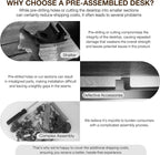 TEMI Small Computer Desk Folding Table - Image 9
