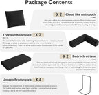 79in Convertible Sofa Bed, Corduroy Boneless Couch Bed, Futon Sleeper Sofa Pull - Image 6