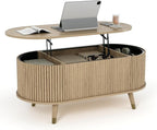 42.5" Oval Lift Top Coffee Table - Image 8