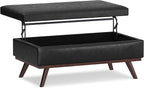 SIMPLIHOME Owen Lift Top Coffee Table Storage Ottoman by SimpliHome