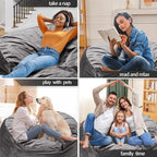 Bean Bag Chairs, Memory Foam Stuffing Bean Bag Chair - Image 7