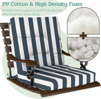 Outdoor Chair Cushions Set of 2, High Back Soft Seat Pad - Image 4