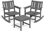 SERWALL Outdoor Rocking Chair Set of 2 - Image 3