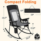 Romswi 2 Pack Rocking Camping Chair - Image 3