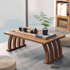 Portable Japanese Wooden Coffee Table - Image 7