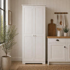 From the Tree Furniture Solid Pine Pantry Cabinet — 72" Tall White Kitchen - Image 4