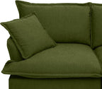 5 Seat V Shape Modular Sectional Couch Sofa - Image 8