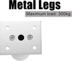 Set of 4 Furniture Legs 4 Inch, Adjustable Aluminum Alloy Cabinet Legs - Image 5