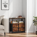 TUTOTAK Large Night Stand with Charging Station, Nightstand with USB and Type-C - Image 6