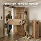 Novilla 151.2" Modular Sectional Sofa, No Assembly Cloud Sectional Couch - Image 10