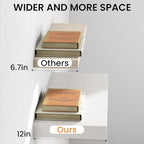 White Floating Shelves 48Inch Long, 12 Inch Deep Floating Shelves - Image 6