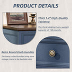 Joaxswe 24" Wide Farmhouse Night Stand, Large End Table - Image 6