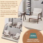 Mid-Century Modern Accent Chair&Coffee Table Set, Vintage Luxury Style - Image 5