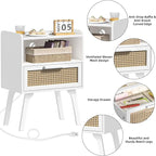 Lerliuo Rattan Nightstands Set of 2 - Image 8