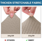 Smiry Waterproof Seat Covers for Dining Room Chairs Set of 2, Stretch Jacquard - Image 4