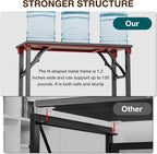 TEMI Small Computer Desk Folding Table - Image 9