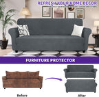ZNSAYOTX Oversized Super Stretch Couch Cover, New Striped Sofa Covers - Image 2
