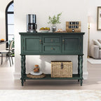 ARTPOWER Console Table with 2 Drawers, Retro Entryway Table with 2 Door - Image 4