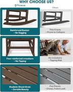THOEOE Oversized Rocking Chair Set of 4, Outdoor Rocking Chair - Image 4
