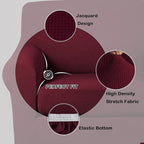 Turquoize Stretch Sofa Slipcover 2 Pieces Sofa Cover Couch Cover - Image 3