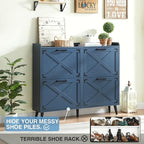 Barnyatoh Shoe Storage Cabinet, Farmhouse Shoe Organizer - Image 3